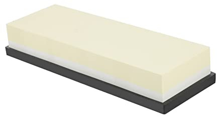 DIYEAH Pietra per Affilare 5000/10000 Grana, Doppia Faccia, Corindone Bianco, Rettangolare, Base in Silicone, la Casa