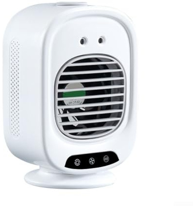 Homeponnew Ventilador de aire acondicionado portátil, dispositivo de refrigeración personal con 3 ajustes de velocidad, 2 modos de pulverización, humidificador de tanque de agua de 280 ml, ventilador