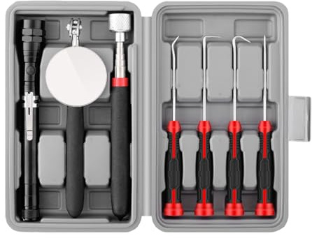 Lot de 7 bâtons magnétiques télescopiques, outil de ramassage, outil d'aspiration, accessoires de retrait de joint télescopique