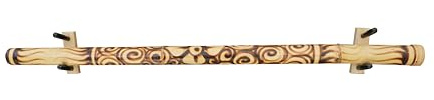 KR Ideas Standard Horizontal Didgeridoo Wall Mount (Made in the USA) (Poplar)