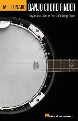 HAL LEONARD BANJO CHORD FINDER 6 x 9: Noten für Banjo: Easy-To-Use Guide to over 2,800 Banjo Chords