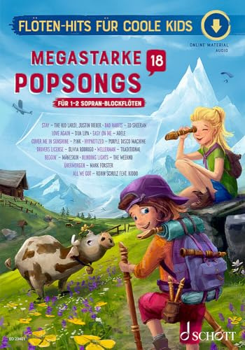 Megastarke Popsongs Band 18. 1-2 Sopran-Blockflöten.