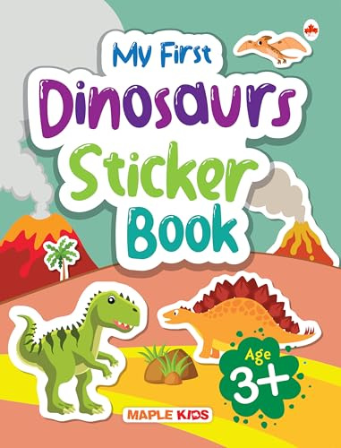 My First Sticker Book - Dinosaurs - Activity Book for Kids with 50+ Stickers - Stickers for Children - Age 3+ Years