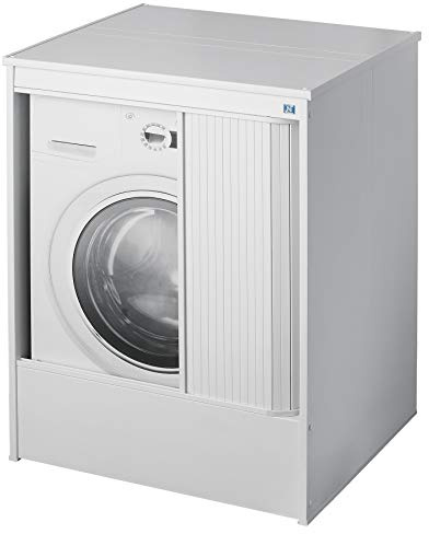 Arredobagnoecucine Meuble lingère Sèche-linge, Ouverture coulissante, 70 x 60 x 93 cm, Salle de bain/Buanderie