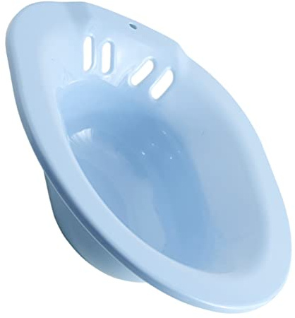 Sitzbad über Toilette Sitzwanne: WC Sitzbad für Hämorrhoiden Postoperative Perineale Einweichbäder Schwangere Frauen Mutterschaft Ältere Patienten Himmelblau Waschbecken
