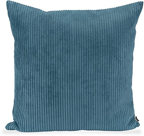 H.O.C.K. Corduroy Cord Kissen inkl. Füllung Größen (70x70cm, Petrol)