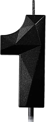 Candele Compleanno 0-9 Candela Numero 1 Decorazioni Torta Compleanno Candeline Compleanno Nere Candele per Feste Candelina 1 anno Bambini