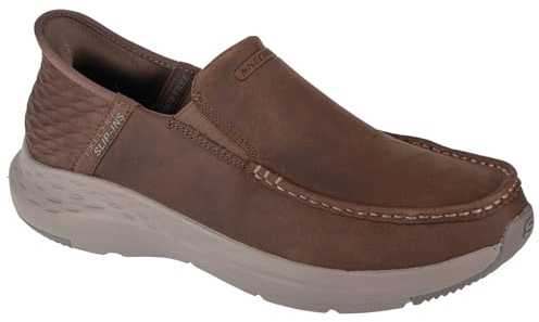 Skechers Homme Parson Oswin Slip-In ENTRAINEUSE, Desert Leather, 44 EU