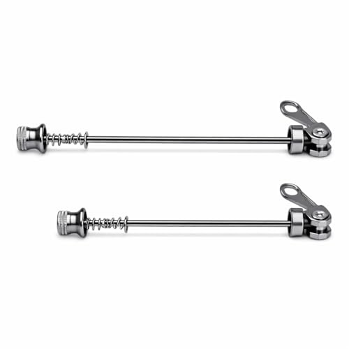 Alomejor 2pcs Bike Quick Release Skewers Bike Front Rear Skewer Accessory for Bike Wheel
