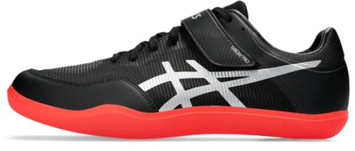 ASICS Unisex Throw Pro 3 Leichtathletikschuh, Schwarz/Silber, 13.5 Women/12 Men