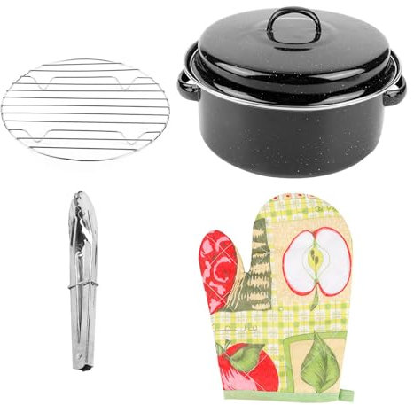 Olla de Barbacoa portátil, Olla para Parrilla de Carne y Batata con Tapa para Uso doméstico, Cocina de encimera Redonda, máquina de Cocina