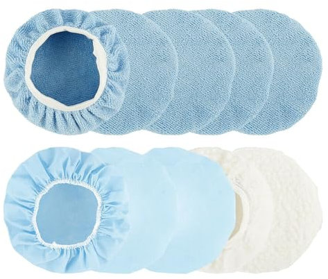 Set di 10 tamponi lucidanti auto in microfibra per Baxeron Box per lucidare il seno