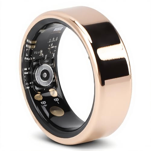 Cuifati Anillo Inteligente de Salud y Fitness, Acero Inoxidable, Resistente al Agua, Monitor de Sueño y Actividad para Hombres y Mujeres, con Batería de 7 Días