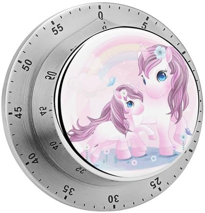 Kitchen Timer Unicorn Magnetic Countdown Countup Timer For Cooking Baking 8cm