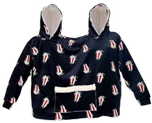 CAKEASY Intimer Kapuzenpullover, Unisex, Oversize, langärmlig, für Paare, L