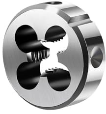 FADGOOD Troquel De Rosca, Troquel Redondo Métrico Derecho, Troquel De Roscado De Acero De Aleación, Herramientas De Corte De Metal,M12x1.25