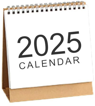 Goowafur Tischkalender, Tischkalender 2025 - Monatskalenderplaner,Jahreskalender September 2024 – Dezember 2025 Doppeldraht-Monatskalender für die Schule