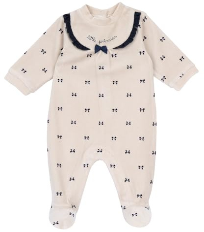 Chicco, Tutina Neonata in Calda e Morbida Ciniglia, con Comoda Apertura Entrogamba, Ideale per l'inverno, Abbigliamento Bambina 0-24 Mesi, Designed in Italy