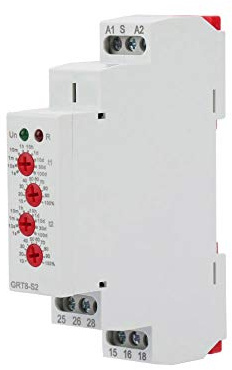 Temporizador de Ciclo Asimétrico GRT8-S-2, AC/DC 12-240 V Mini Temporizador de Ciclo Asimétrico 0,1 S-100 Días ON/Off Relé de Tiempo de Ciclo de Repetición Electrónica