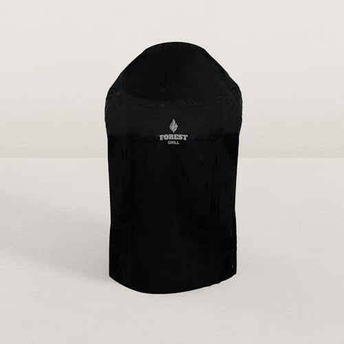 Housse de Protection pour kamado Forest avec Chariot Tissu PVC : imperméable et déperlant Tissu épais qualité 600D : spécialement prévu pour l'extérieur Compatible Forest avec Support : 3