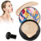 Luftkissen CC Creme, Make Up Concealer, Feuchtigkeitsspendende BB Creme Foundation für Gesicht, Liquid CC Creme, Basis Flüssige Grundierung (Hellweiß, C)