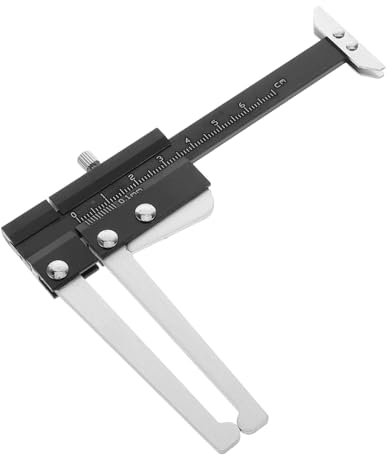 PRETYZOOM Precise Tire Depth Gauge and Brake Disc Measuring Tool for Car and Truck Maintenance Portable and Easy to Use for Tire Tread Ruler