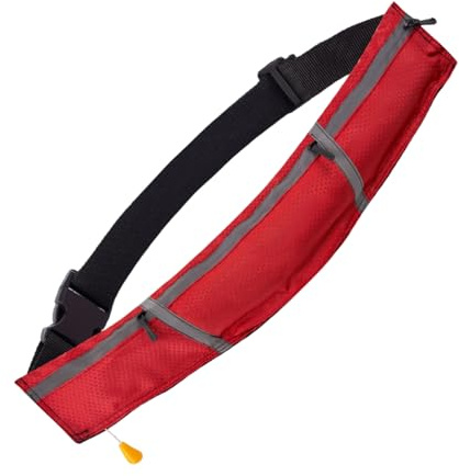 Cintura Di Galleggiamento Per Adulti, Fascia Salvagente Ad Alta Galleggiabilità 150N Per Vita, Salvagente Autogonfiabile Rifrangente per Stand Up Paddle Pesca Sportiva Canoa Acqua Aperta e Attività Ac