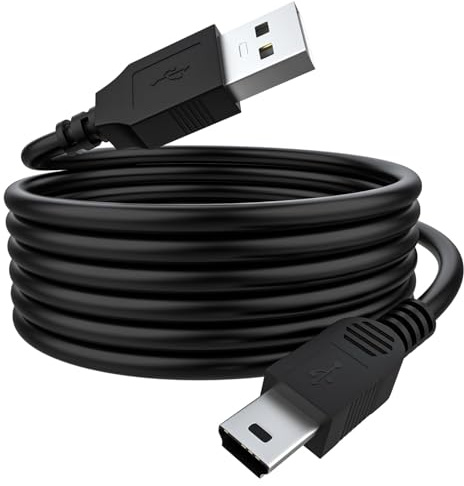 Zosvoses Replacement Mini USB Charger Cable Compatible with Blue Yeti, Blue Yeti Pro, Blue Snowball iCE models USB microphone, Mini-B Power Cord, Durable Charging & Data Sync Wire, 5ft