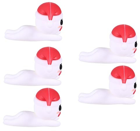 HOMSFOU 5pcs Christmas Protective Cover for Data Cable in Cartoon Animal Design Acts as Cable Saver and USB Wire Protector for Festive Charging Scenarios