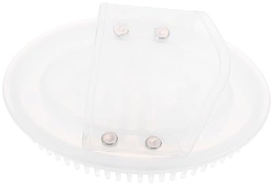 Körperbürste aus Tpu, Weiß, Ergonomisch Geformt für Ganzkörpermassage | Multifunktional, Angenehmer Halt und Sichere Ausführung, Praktisch für Kopf und Körperanwendung
