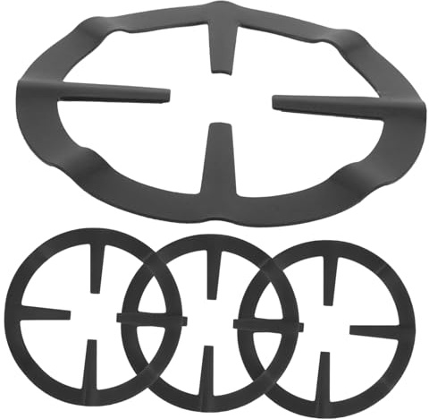 Cabilock 4 pièces Support Réducteur Brûleur pour Cuisinière à Gaz Acier Inoxydable Anti-rouille pour Petites Casseroles et Cafetières Accessoire Chauffage Appoint Noir