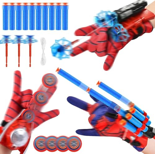 WYFDCZZP 3 Set Launcher Handschuh, Web Shooter Toy