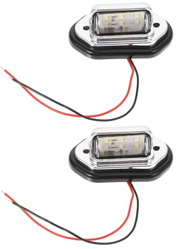 Abaodam Waterproof Marine Led Boat Tail Signal Light 6led Navigation Lamp 12-24v Electroplated 2pcs Set for Yacht and Truck