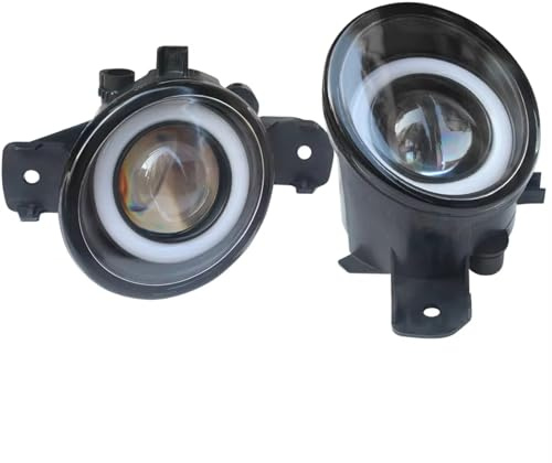 Car front fog lights, Fog lamp assembly, For NV400 2011 2012 2013 2014 2015 Car Front Bumper Fog Light Angel Eye Fog Lamp DRL Daytime Running Light 820000247