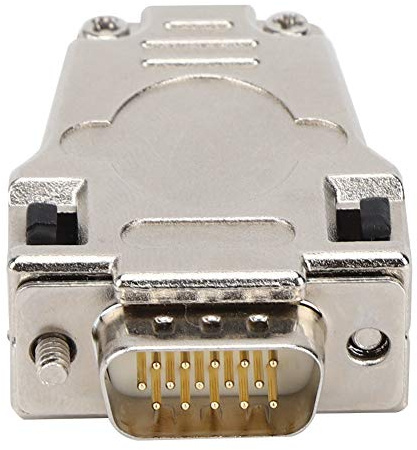 Aumotop DB15P-M-180 Kompakter 15-poliger Serieller Stecker, Feuerbeständig für Stabile Kupferverbindung auf Leiterplatten