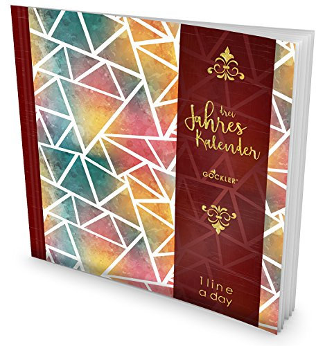 GOCKLER® 3 Jahres Kalender: 190+ Seiten Journal für 3 Jahre || Glänzendes Softcover || Ideal als Tagebuch, Notizkalender, Aufgabenplaner oder Erfolgsjournal || DesignArt.: Mosaik