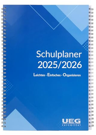 UEG-Lernmittel Schulplaner - Lehrerkalender LEO 2025/2026 DIN A4 plus A2 Wandkalender gratis