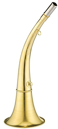 Elless Horn Polished Brass L.30 Round Yellow One Size