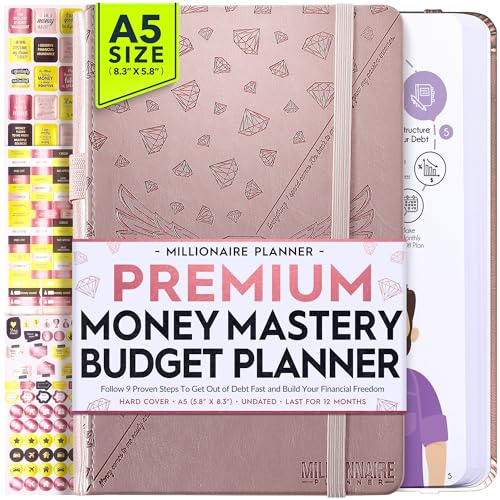 Budget Planner & Monthly Bill Organizer, Income & Expense Tracker Notebook | Finance Planner, with 12-Month Journey to Financial Freedom, Money Saving, Expense Tracker and Monthly Bills Organizer