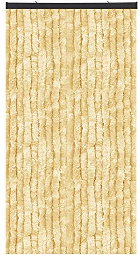 Bestlivings Flauschvorhang in Sondergröße - Türvorhang Breite: 140cm - Länge: 275cm, Creme
