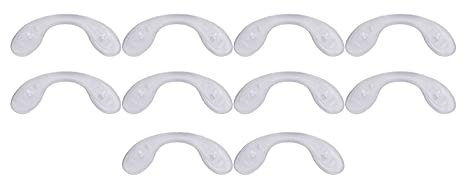 5 Paar Silikon Brillenpads Bequeme Silikon Nasenpolster DIY-Sonnenbrillen Antirutsch Brille Nasenpad, Brillenhalter,Brillenbügel überzug Brille Antirutsch Pads für Brillen (Erwachsene: 42 mm)