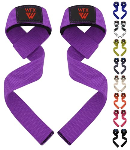 WFX Tyngdlyftningsremmar Handledsstöd Vadderat Neopren Gym Crossträning Handstång Tyngdlyftningsremmar Fitness Bodybuilding Power Training Grepp Death Lift Män Kvinnor