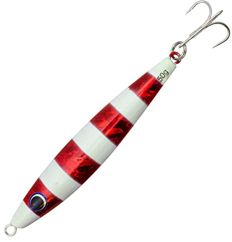 Team Deep Sea Super Glow High Tech Pilker – Asymmetrischer Meeresköder für Dorsch, Köhler & Heilbutt – 80g-200g – Holographisch & Selbstleuchtend – Rostfreier Drilling – Norwegen & Ostsee