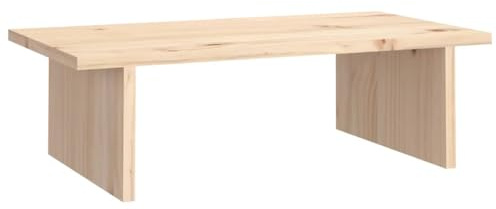 vidaXL Monitorständer Schreibtischaufsatz Monitorerhöhung Bildschirm Aufsatz Bildschirmerhöhung Bildschirmständer 50x27x15cm Massivholz Kiefer