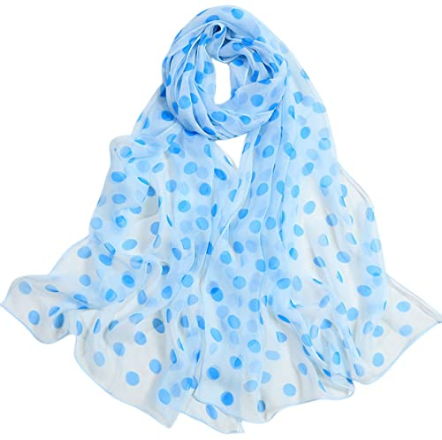 FAIRYGATE Seiden Schal Damen Lange Tücher Stolen Hochwertiges Seidentuch Seidenschal Halstuch und Chiffon Stola Kopftücher A4822