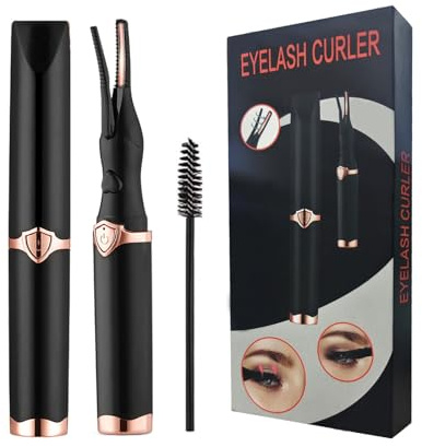 Rizador de pestañas eléctrico calentado, mini rizador de pestañas profesional