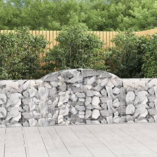 Hochbeet Schmal,Blumenkasten Balkon gabionen Mit Hochbogen 5 STK. 300x30x80/100 cm Verzinktes Eisengeeignet Für Garten, Eingang, Wohnzimmer, Korridor, Büro, Balkon, Außenbereich