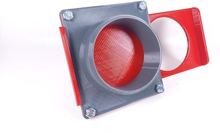 GENERISCH Absperrschieber Absauganlage | 110mm Durchmesser | BlastGate DN110 mit manuellem Sperrschieber für Absaugung Werkstatt | aus robustem PLA