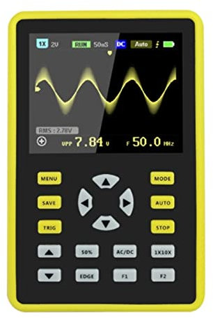 PIGENE Current signal generator 2.4-Inch Screen Digital Oscilloscope 500Ms/S Sampling Rate 100Mhz Analog Bandwidth Supports Waveform Storage