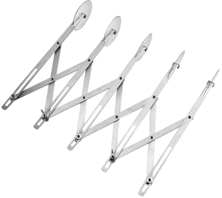 Alipis Couteau à Pâtisserie Roues Inox Coupe-pizza Et Pâte Réglable Roulette De Découpe Pour Gâteau Pain Et Biscuit Ustensile Pâtisserie Polyvalent